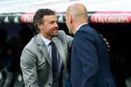 Luis Enrique and Zinedine Zidane